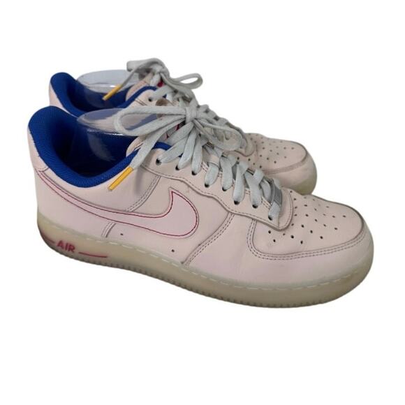 Nike Air Force 1 Low Pink Red Blue DH0928-800 Women’s Size 8.5 Rare Colorway - Picture 6 of 9